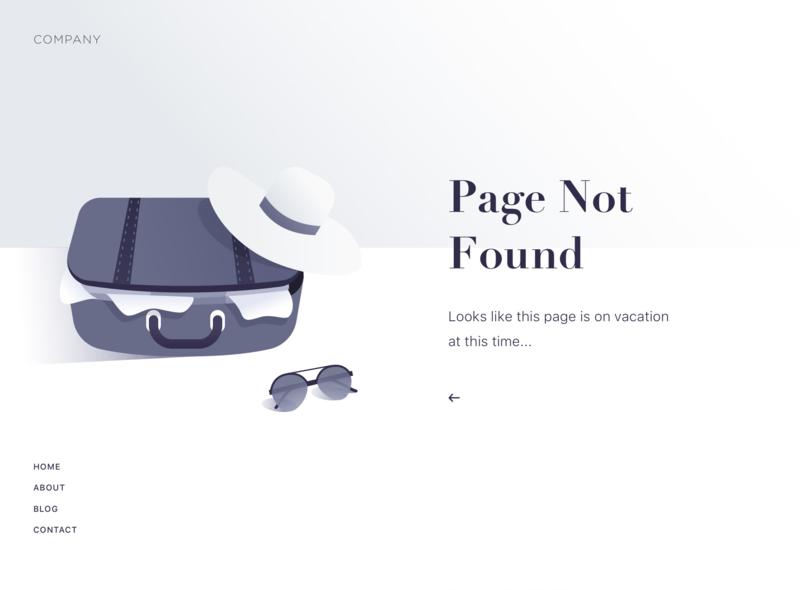 【第2期】11款网页404页面模板sketch下载